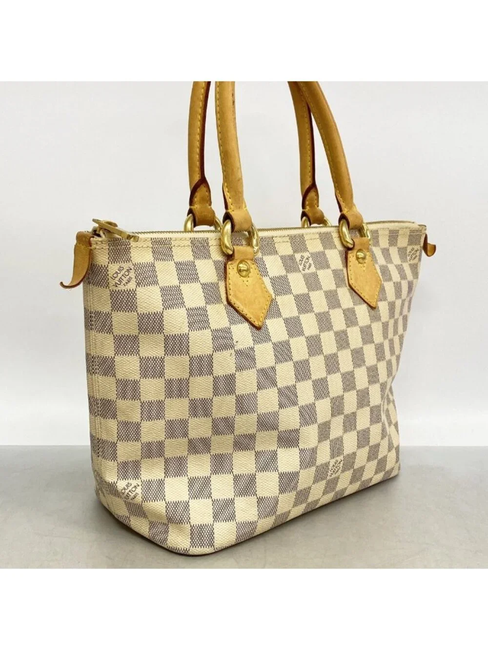Louis Vuitton Tote Damier Azur Saleya PM White